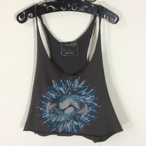 SOLD PLATOS Free People Koi Fish Tank Top - Picture 3 of 7
